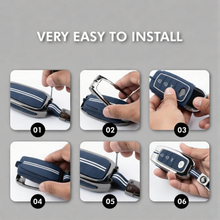 Load image into Gallery viewer, Metal Key Cover Compatible with Mahindra Scorpio N | 3XO | XUV 300 | Marazzo | XUV 700 | XUV 400 ev | Bolero | Thar Roxx 3 Button Flip Key
