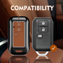 Load image into Gallery viewer, Premium Waterproof Metal Key Cover Compatible with Suzuki Swift Dzire 2025 , Baleno, Ertiga 3 Push Button Smart Remote Key