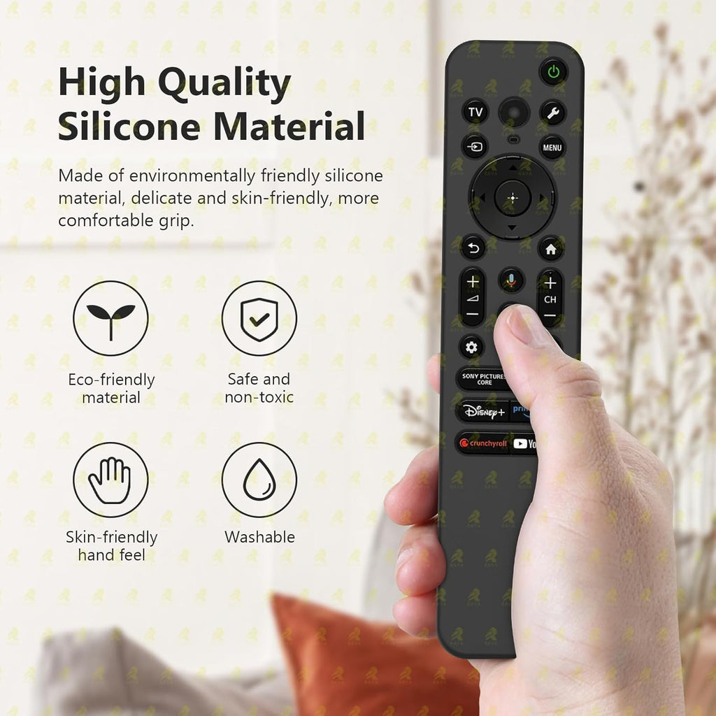 Silicone Case Cover for Sony TV Remote Control, Sony Remote Cover for RMF-TX811D / TX900 MG3 / TX800U 2024 BRAVIA Series (RMF-TX910U Black-Red)