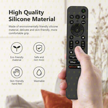Load image into Gallery viewer, Silicone Case Cover for Sony TV Remote Control, Sony Remote Cover for RMF-TX811D / TX900 MG3 / TX800U 2024 BRAVIA Series (RMF-TX910U Black-Red)