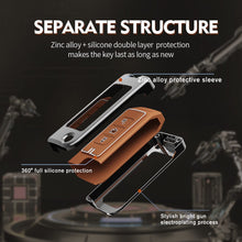 Load image into Gallery viewer, Metal Key Cover Compatible for Mahindra XUV 500 Old 3 Button Flip Key