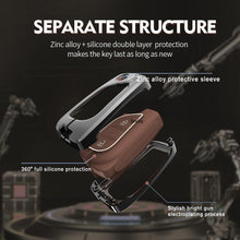 Load image into Gallery viewer, Luxury Metal Flip Key Cover Compatible for Toyota Innova Crysta, Corolla Altis | 2 Button Smart Key Protector Case