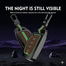 Load image into Gallery viewer, Metal Silicon Key Cover Compatible with Hyundai Creta i10 Grand i20 Elite i20 Active Xcent Verna 4s, Tucson Elantra Grand i10 Nios 3 Button Smart Key Special Feature Visible in Low-Light