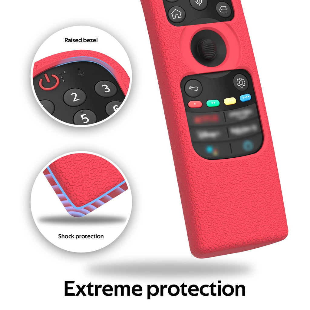 Silicone Remote Case for LG Magic Remote AN-MR21GA /MR22GA /MR23GA/MR24GA, Remote Cover for LG with Lanyard, Remote Control Cover Shockproof, Protective Remote Case for LG Magic Remote2021-2024