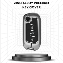 Load image into Gallery viewer, Metal Key Cover Compatible with Mahindra Scorpio N | 3XO | XUV 300 | Marazzo | XUV 700 | XUV 400 ev | Bolero | Thar Roxx 3 Button Flip Key