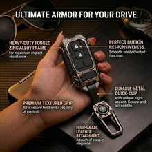 Load image into Gallery viewer, Metal Car Key Cover for Suzuki Grand Vitara Fronx Jimny Brezza Baleno 2 Button Smart Key | Waterproof Luxury Key Case with Keychain