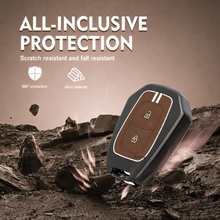 Load image into Gallery viewer, Metal Alloy Key Cover Compatible with Renaultt Kiger, Kwid, Kiger RXL, Duster 2016, Triber 2 Button Remote Key