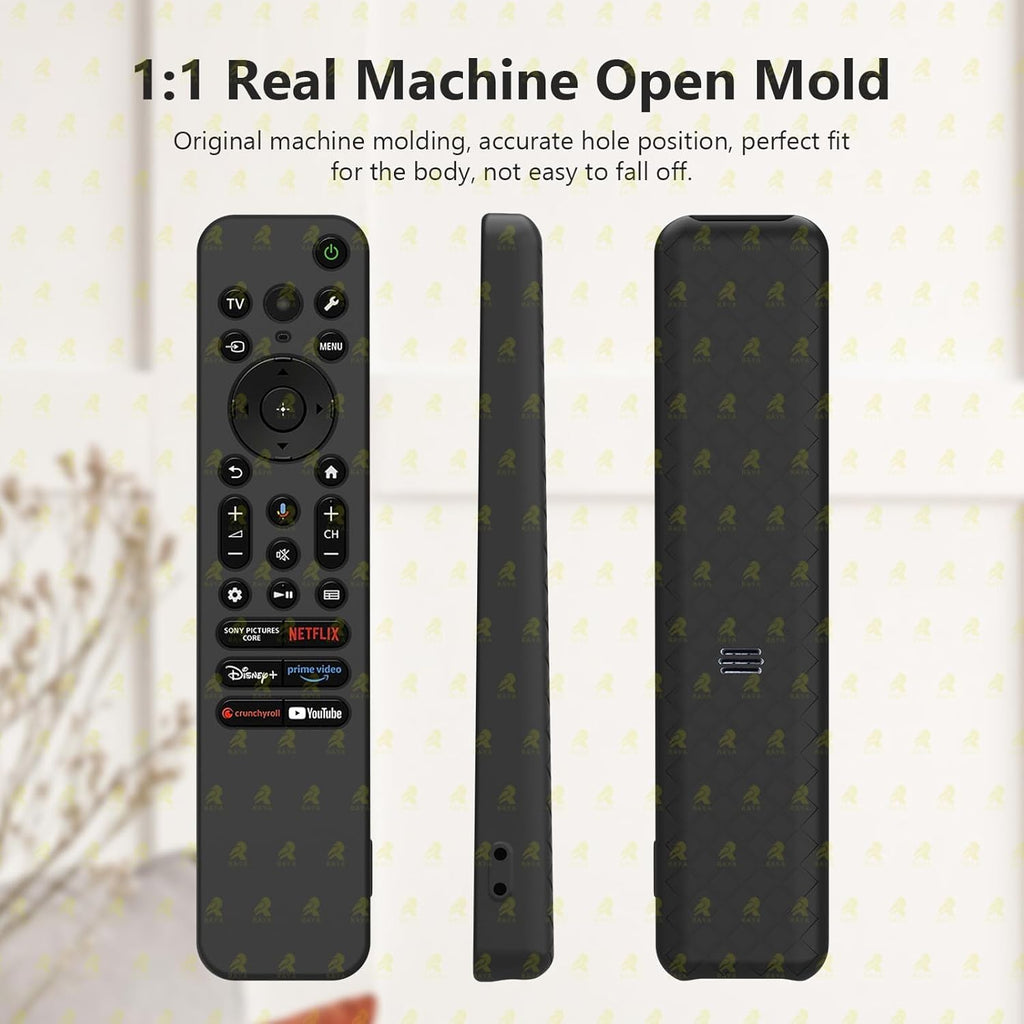 Silicone Case Cover for Sony TV Remote Control, Sony Remote Cover for RMF-TX811D / TX900 MG3 / TX800U 2024 BRAVIA Series (RMF-TX910U Black-Red)