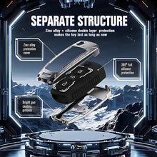 Load image into Gallery viewer, Iron Core Series Key cover Compatible for Tata Curvv, Nexon, Harrier, Altroz, Punch, Safari, Tigor, Tiago, Zest, Bolt 3 Button Flip key