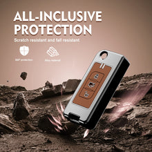 Load image into Gallery viewer, Metal Key Cover Compatible for Mahindra XUV 500 Old 3 Button Flip Key
