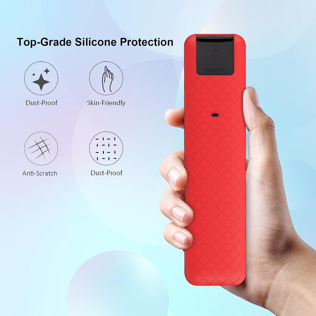 Silicone TV Remote Cover Compatible with 2025 LG MR25GA OLED Smart TV AI Remote Full Wrap Protective Case (RED, LG MR25GA Full WRAP)