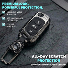 Load image into Gallery viewer, Transformer Series Compatible with Mahindra Scorpio, Marazzo | Xuv 300, Xuv 700 | Xuv 400 Ev | Bolero | Thar | Tuv 3-Button Smart Flip Key (Transformer Armor Series)