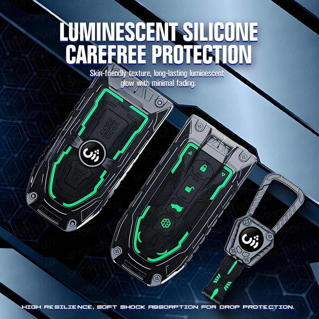 Iron Core Series Key cover Compatible for Mahindra XUV 7XO, BE 6, XEV 9E, XEV 9S, BE 6 Formula E Edition, BE 6 FE 6-Button Smart Key