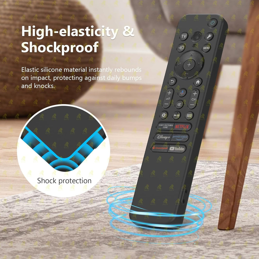 Silicone Case Cover for Sony TV Remote Control, Sony Remote Cover for RMF-TX811D / TX900 MG3 / TX800U 2024 BRAVIA Series (RMF-TX910U Black-Red)