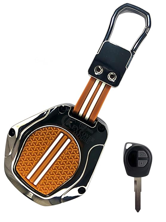 Premium Metal Key Cover Compitable for Suzuki Swift | Ertiga | Wagonr | Celerio | Swift Dzire | Alto | Fronx | Breza | S Presso | Ignis | 2 Button Remote Key