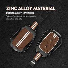 Load image into Gallery viewer, Metal Alloy Key Cover Compatible with Renaultt Kiger, Kwid, Kiger RXL, Duster 2016, Triber 2 Button Remote Key