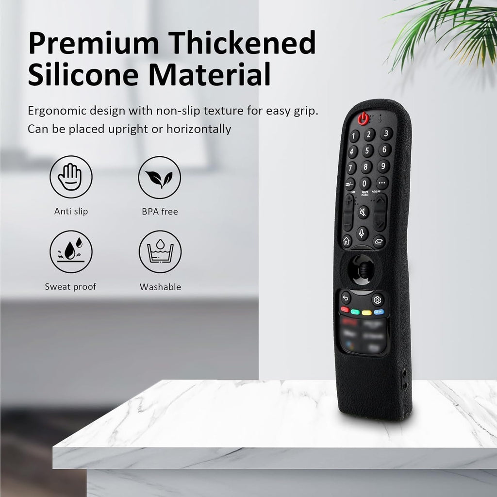 Silicone Remote Case for LG Magic Remote AN-MR21GA /MR22GA /MR23GA/MR24GA, Remote Cover for LG with Lanyard, Remote Control Cover Shockproof, Protective Remote Case for LG Magic Remote2021-2024