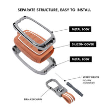 Load image into Gallery viewer, Metal Key Cover Compatible with Mahindra Scorpio N | 3XO | XUV 300 | Marazzo | XUV 700 | XUV 400 ev | Bolero | Thar Roxx 3 Button Flip Key