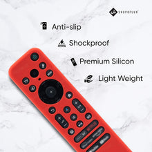 Load image into Gallery viewer, Silicone Case Cover for Sony TV Remote Control, Sony Remote Cover for RMF-TX811D / TX900 MG3 / TX800U 2024 BRAVIA Series (RMF-TX910U Black-Red)