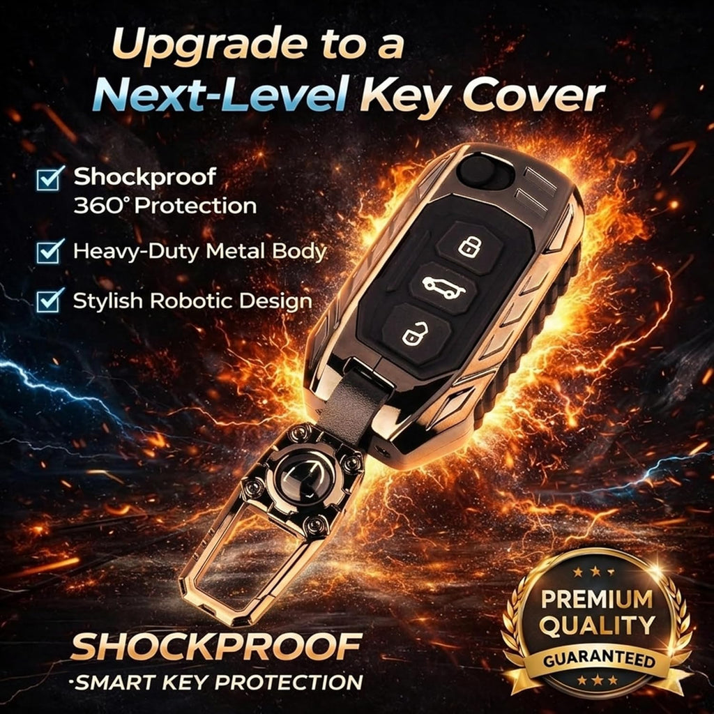 Transformer Series Compatible with Mahindra Scorpio, Marazzo | Xuv 300, Xuv 700 | Xuv 400 Ev | Bolero | Thar | Tuv 3-Button Smart Flip Key (Transformer Armor Series)