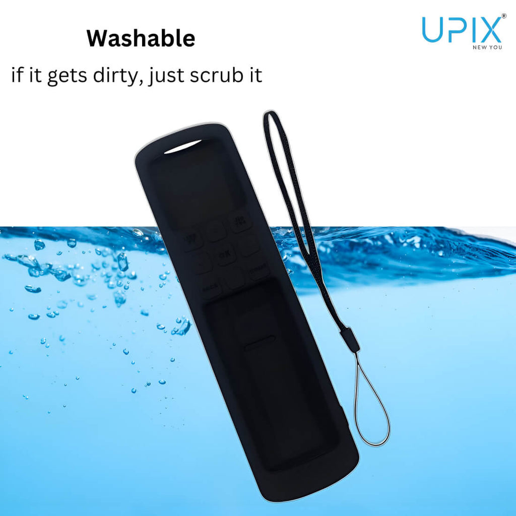 Silicone TV Remote Cover 'Compatible with' Jio Tv Remote Protective Case with Lanyard (Red) [Remote NOT Included]