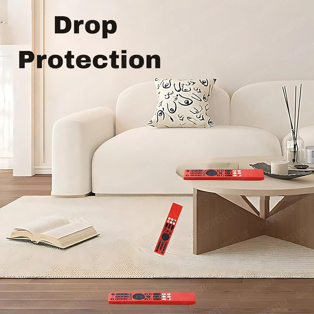 Silicone Case Cover Compatible with TCL iFFALCON Smart Tv Remote 2025 Models RC833A 4K QLED Google TV (Black) [Remote NOT Include]