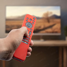 Load image into Gallery viewer, Silicone Case Cover for Sony TV Remote Control, Sony Remote Cover for RMF-TX811D / TX900 MG3 / TX800U 2024 BRAVIA Series (RMF-TX910U Black-Red)