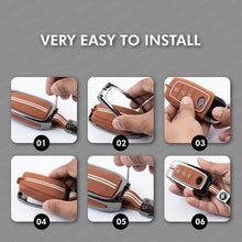 Load image into Gallery viewer, Metal Key Cover Compatible with Mahindra Scorpio N | 3XO | XUV 300 | Marazzo | XUV 700 | XUV 400 ev | Bolero | Thar Roxx 3 Button Flip Key